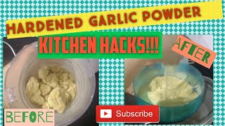 how to powderized hardened clumped garlic powder [upl. by Atteuqehs]