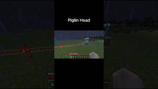 Easy way to get a Piglin head minecraft minecraftmeme [upl. by Rozanna]