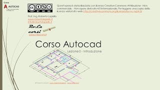 Corso Autocad  Lezione 0 [upl. by Furlong]