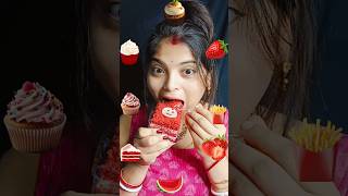 Emoji eating challenge 🍧🍫🍓🌶️🍟🍗youtubeshortsshortsshortkawaiieatingasmrtrendingviralvideoasmr [upl. by Harwilll]