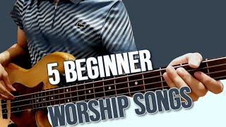 5 Beginner Worship Songs to Practice on Bass [upl. by Files]