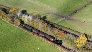 Welshpool amp Llanfair Light Railway  Autumn Time  Drone Video [upl. by Bertram]