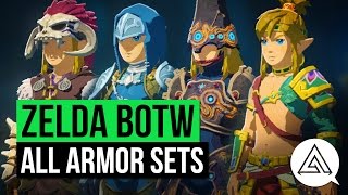 Zelda Breath of the Wild  All Armor Sets amp Where to Get Them [upl. by Wyler]