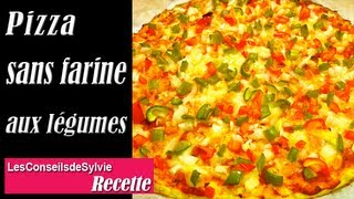 Ep 104  Recette  Pizza sans farine aux légumes simple Rééquilibrage Alimentaire  Régime [upl. by Atilahs]