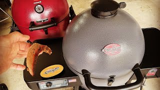 How To Low And Slow Brisket On The CharGriller Akorn Auto Kamado Charcoal Grill Awesome [upl. by Tildi530]