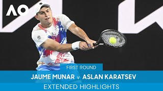 Jaume Munar v Aslan Karatsev Extended Highlights 1R  Australian Open 2022 [upl. by Deedahs]