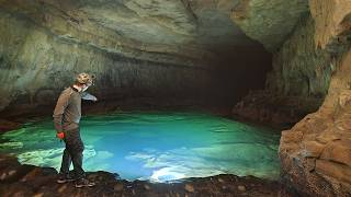 280FT Waterfall Rappel Deep In A River CavePart 3 [upl. by Osy]