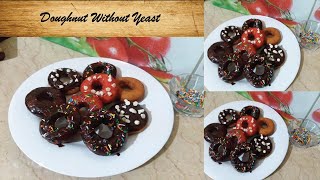 Doughnuts without yeast easy amp quick Recipe by foodies kitchen [upl. by Ythomit361]