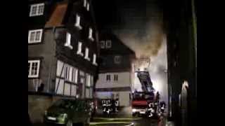 Brand in Fritzlar Feuerwehr hatte Flammen schnell unter Kontrolle [upl. by Zephaniah]