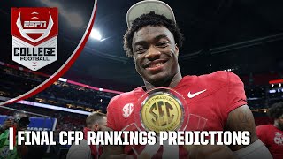 Predicting the FINAL CFP rankings 🏆  ESPN College Football [upl. by Arnon871]