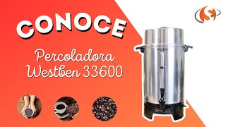 Percoladora Westben 33600 para 100 tazas [upl. by Enelhtak]