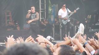 Avenged Sevenfold performing Welcome To The Family Live  Heavy MTLJuly 25th 2010 in Montreal QC [upl. by Ahsemak]