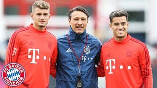 First FC Bayern Training for Coutinho amp Cuisance [upl. by Galan]