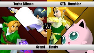 SBY Weekly 291  Turbo Gilman MarthLink Vs Rambler ZeldaJigglypuff L  Melee Grand Finals [upl. by Doloritas]