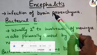 Encephalitis  Bacterial encephalitis [upl. by Ahsen]