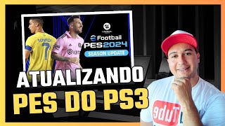 Como atualizar PES 2018 do PS3 para 2024 Option File passo a passo [upl. by Annaili959]