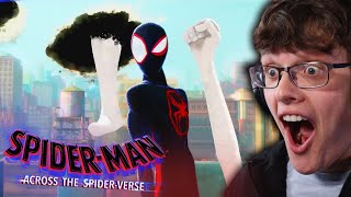 NEW SPIDERMAN ACROSS THE SPIDERVERSE International Trailer REACTION [upl. by Euv]