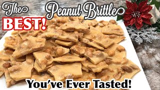 HOW TO MAKE EASY “MICROWAVE” PEANUT BRITTLE  Tips For Selling Peanut Brittle For Christmas [upl. by Rhodia]