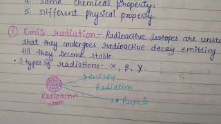 Radioisotopes complete notes with explanation [upl. by Narf]