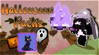 Halloween Texture Packs  Solo Bedwars Commentary [upl. by Retsev]