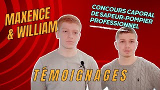 Maxence et William des frères engagés  👨🏻‍🚒🚒 [upl. by Eissirk]