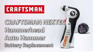 Battery Replacement CS CFT320PX Craftsman Hammerhead Auto Hammer [upl. by Henke]