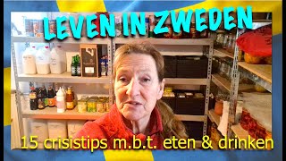 LEVEN IN ZWEDEN 15 crisistips m b t eten amp drinken [upl. by Akers]