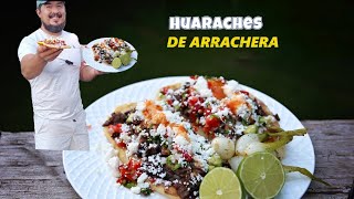 HUARACHES CON CARNE ARRACHERA😋 HECHOS💯 A MANO✅️ [upl. by Daphie]