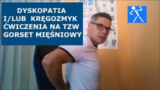 Ćwiczenia mięśni brzucha i grzbietu  Dyskopatia lędźwiowa  Kręgozmyk  Jak ćwiczyć  🇵🇱 🇪🇺 [upl. by Carroll]