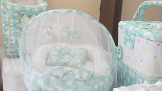 Baby nest bed with hangings Basket Baby holder 2024 [upl. by Ylekalb590]