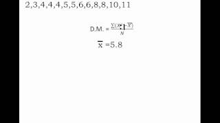 ¿Cómo calcular la Desviación Media para Datos NO Agrupados [upl. by Finlay328]