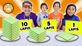 TANTANGAN MAKAN 1 LAPIS 5 LAPIS ATAU 10 LAPIS‼️😱 [upl. by Kassab]