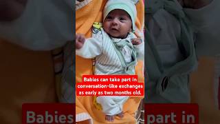 Babies prefer human voices and enjoy vocalizing interaction shorts cutebaby best viralvideo [upl. by Chilt]