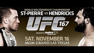 UFC 167 StPierre vs Hendricks Official Full Event Preview [upl. by Enialahs]