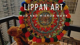 LIPPAN ART  how to make Lippan Art from cone  easiest way of making Lippan Art  mud work [upl. by Dilisio]