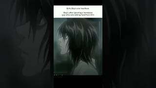 deathnote deathnotelight deathnotememe regret sad deathnotel homeless anime animecommunity [upl. by Gnad]