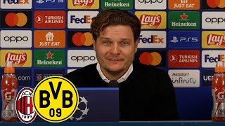 Pressekonferenz mit Edin Terzic  AC Mailand  BVB  UEFA Champions League [upl. by Radman]