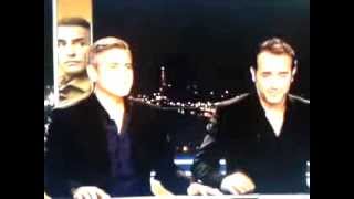 Jean Dujardin et George ClooneyJT 20H [upl. by Airamzul]