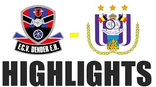 FC Dender vs RSC Anderlecht 11 Highlights  Pro League 202425 [upl. by Delwin]