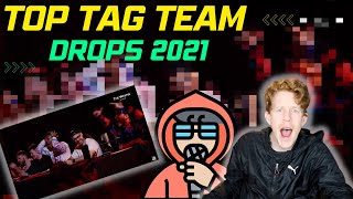 Top 10 Drops  Tag Team Battles  GRAND BEATBOX BATTLE 2021 REACTION beatboxreaction beatbox [upl. by Armington67]