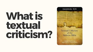 What is textual criticism Old Testament [upl. by Wycoff]