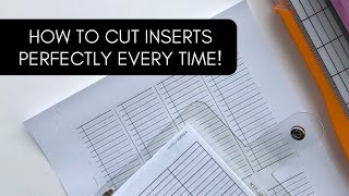 How to print and cut planner inserts perfectly every time  Tips from a planner insert shop owner [upl. by Clare877]