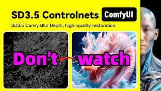 SD35 Controlnets｜Canny Blur Depth｜｜ComfyUI｜Workflow Download Installation Setup Tutorial [upl. by Macmullin]