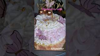 strawberrycake🎂🍓shortvideoyoutubecakemusic [upl. by Irrab]