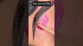 How to do eyebrow waxing🧐🧐🧐😮😮audience YouTube makeup tutorial trending India shorts [upl. by Gillmore]