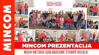 Mincom doo  Prezentacija novih metoda sublimacione štampe na majicama [upl. by Areehs]