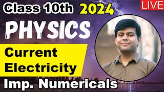 Current Electricity  Important Numerical Questions Circuit Based  Class 10th 2024 Exams [upl. by Ydnir]