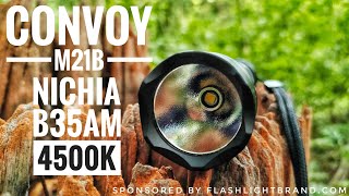 Convoy M21B Nichia B35AM 4500k High CRI 1500 lumens [upl. by Clem]