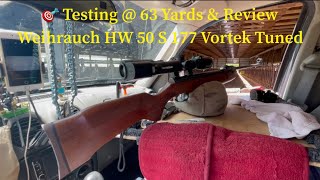 🎯 Accuracy Testing  63 yards amp Review Weihrauch HW50S 177 Vortek Tuned weihrauch weihrauchhw50s [upl. by Howell281]