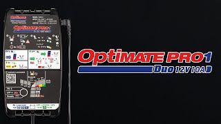 OptiMate PRO1 DUO battery charger  product overview amp instructions [upl. by Mendy]